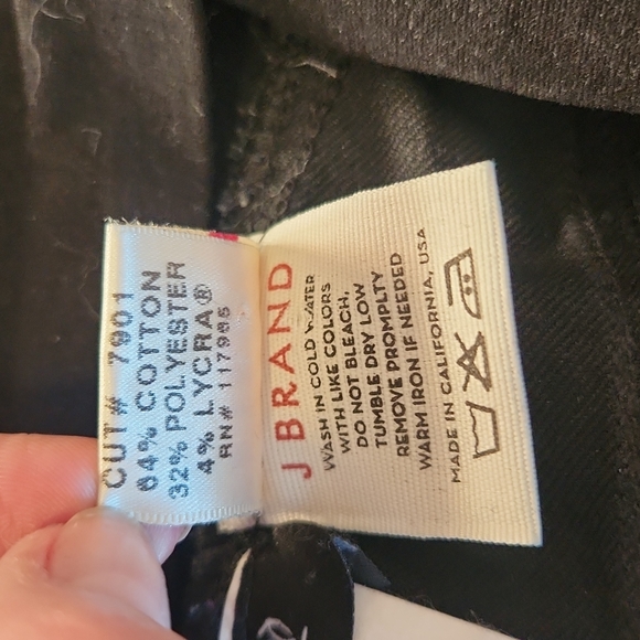 J Brand full panel black maternity pants - Picture 10 of 11